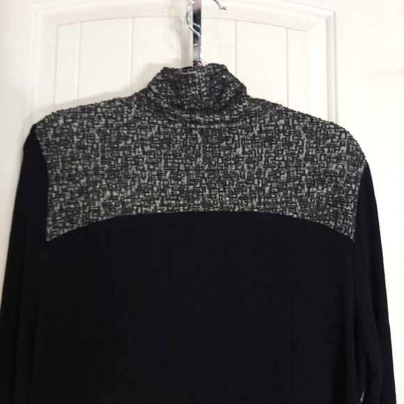 Logo Lori Goldstein Womens Cardigan Gray Knit Long Sleeve Open Front Sweater L - Picture 8 of 9